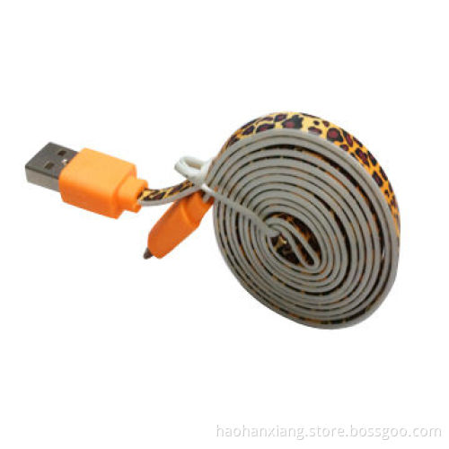Hydrographics Transfer Printing USB Data Cables for Mobile Phones